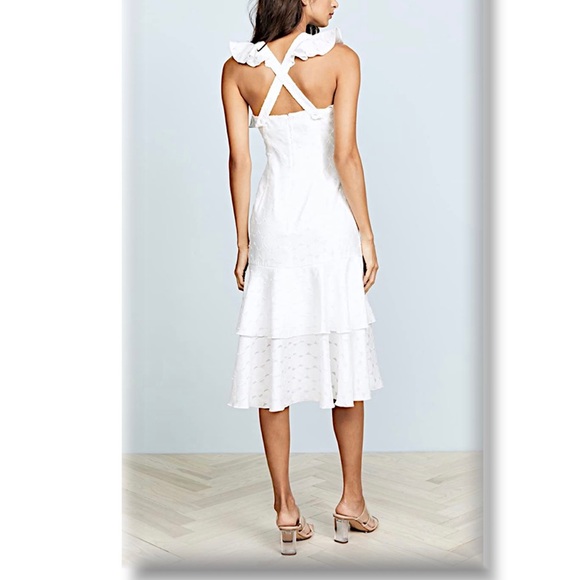 NWOT C/MEO Collective Magnetise Dress Ivory, Large - Picture 4 of 12